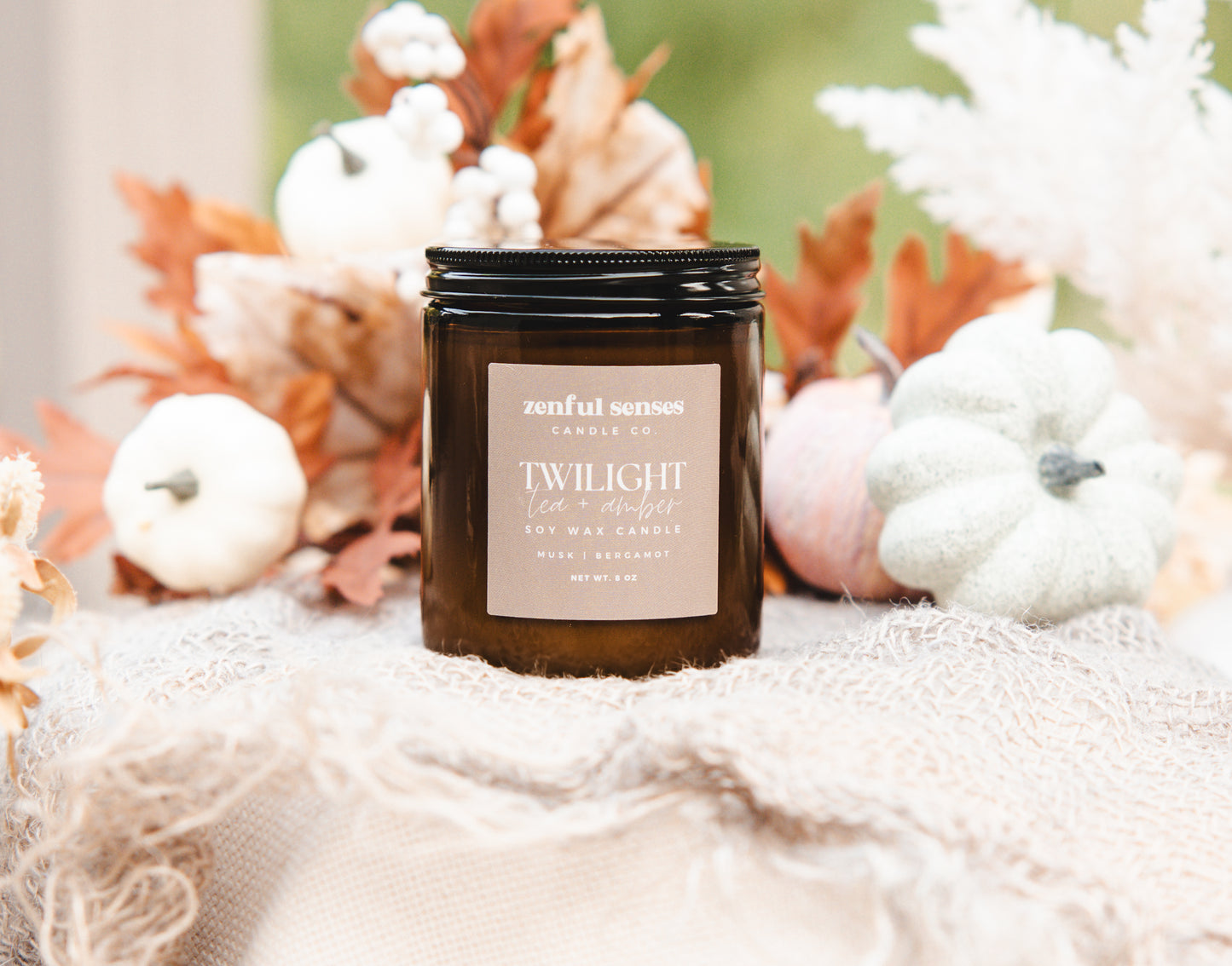 Twilight Tea & Amber Candle